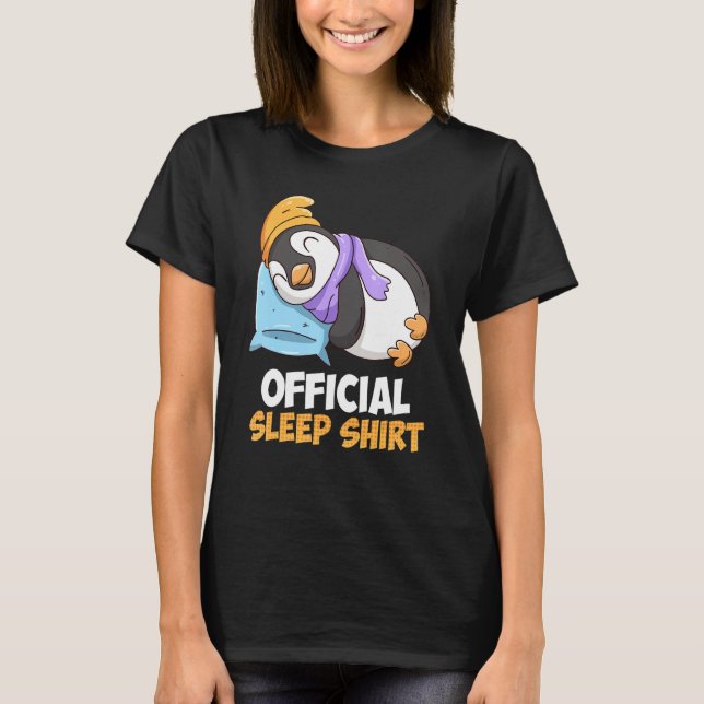 Graciosa camiseta Penguin Sleep (Anverso)