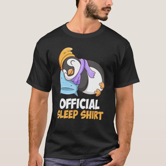 Graciosa camiseta Penguin Sleep (Anverso)