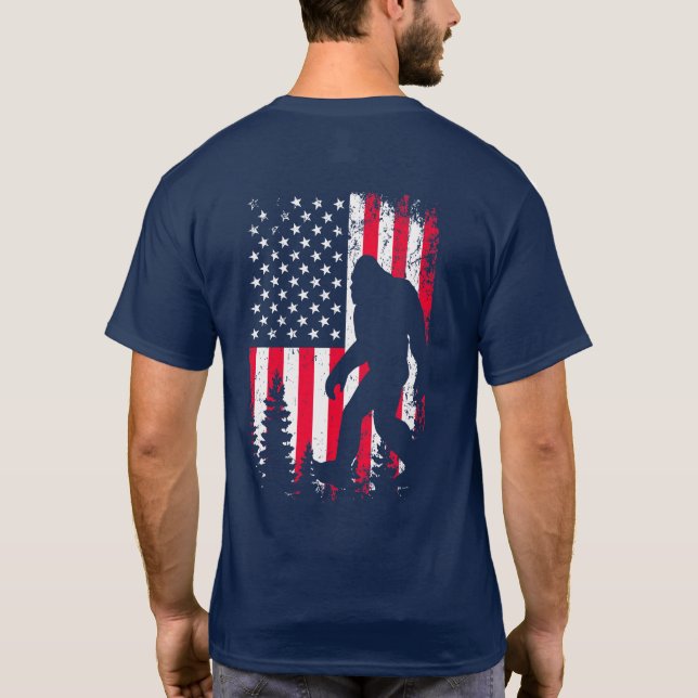 Graciosa camiseta personalizada del 4 de julio Big (Reverso)