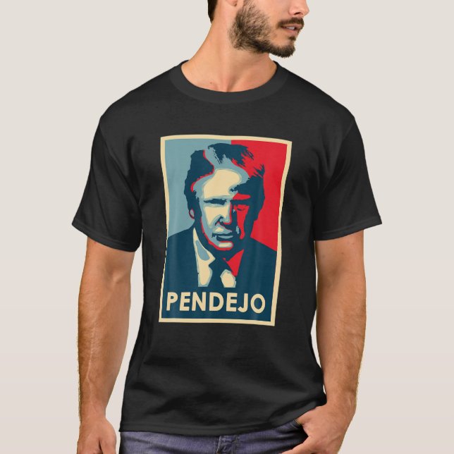 Graciosa camiseta política antiTrump pendejo (Anverso)