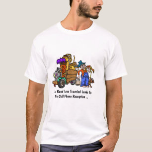 Graciosa camiseta rural, fuera de la red, viva