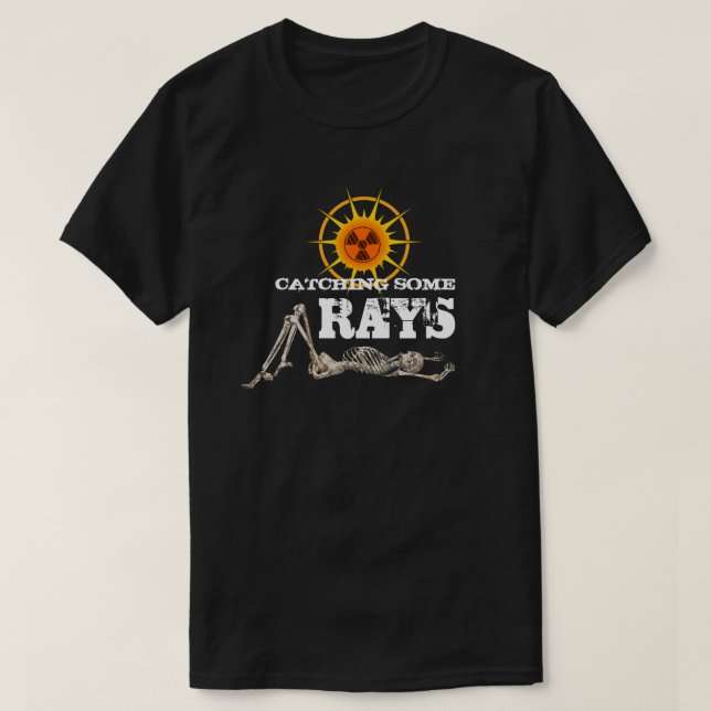 Graciosa Captura De Algunos Rays Camiseta De Skele (Diseño del anverso)