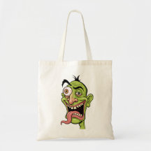 Graciosa caricatura zombie para la bolsa de Tote