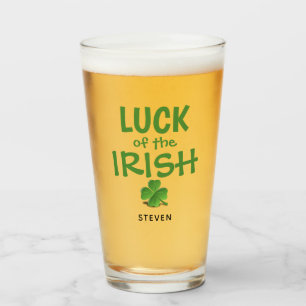 Graciosa cerveza irlandesa Luck Green Shamrock per