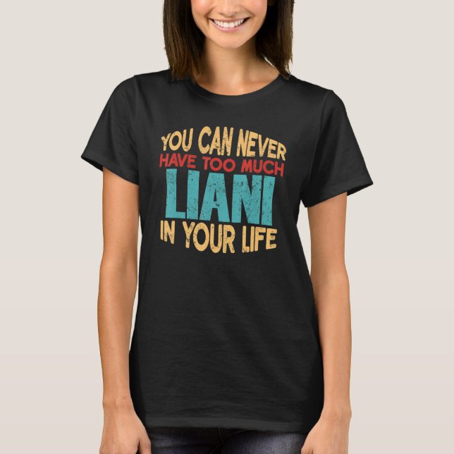 Graciosa Chiste Liani Personalizada De Camiseta No (Anverso)