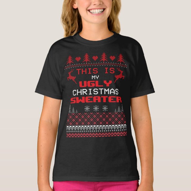 Graciosa Cita De Camiseta De Mis Feo Navidades (Anverso)