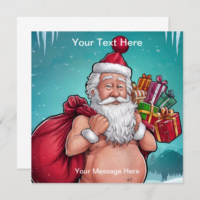 Graciosa colección de Navidades sucios de Santa (Anverso / Reverso)