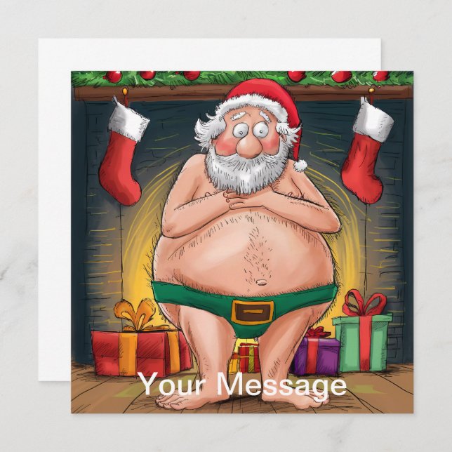 Graciosa colección de Navidades sucios de Santa (Anverso / Reverso)