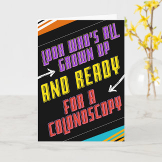 Graciosa Colonoscopía Feliz Cumpleaños Tarjeta de