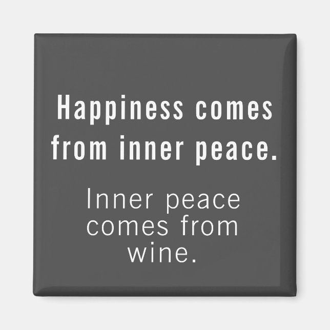 Graciosa definición de felicidad imán gris y blanc (Frente)