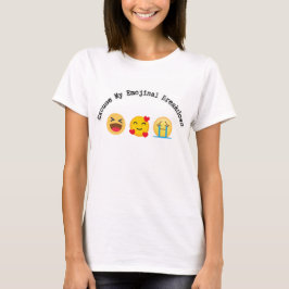 graciosa emoji linda camiseta