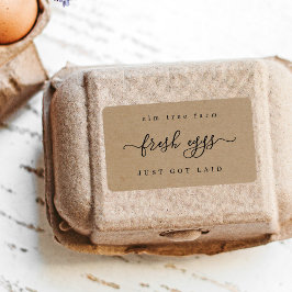 Graciosa Etiqueta De Cartón De Huevos - Acabo De Q