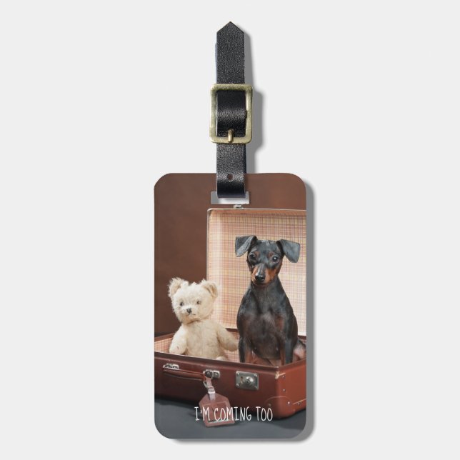 Graciosa ETIQUETA de equipaje personalizada para p (Frente Vertical)