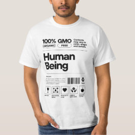 Graciosa Etiqueta De Ser Humano Camiseta - Orgánic