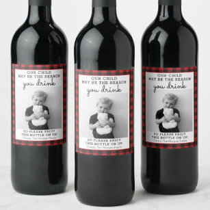 Graciosa etiqueta de vino de regalo de profesor - 