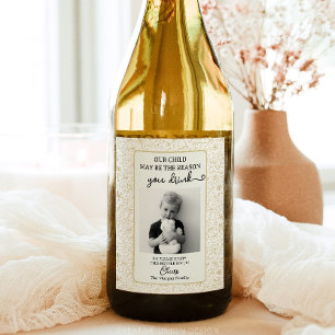 Graciosa etiqueta de vino de regalo de profesor -