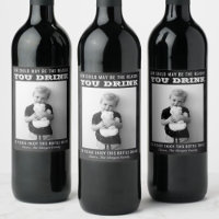 Graciosa etiqueta de vino para regalo de profesor