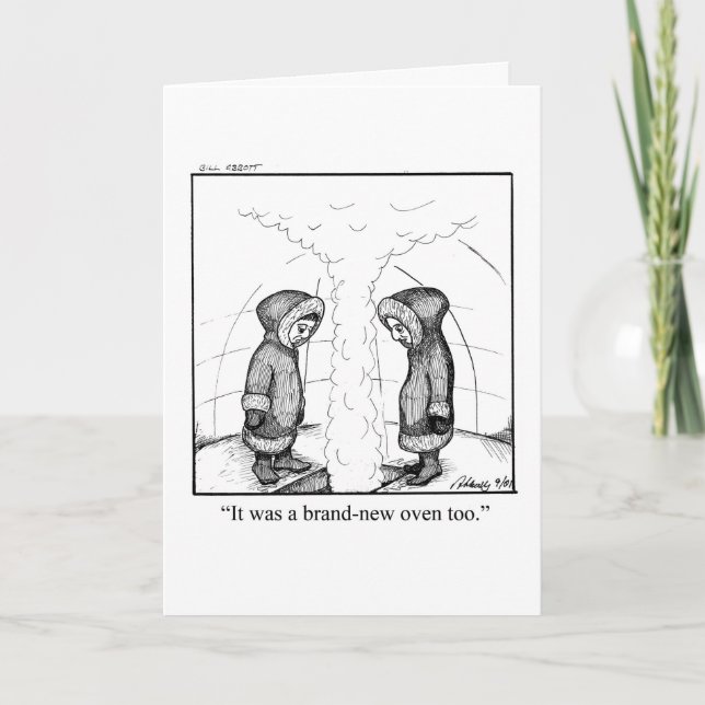 Graciosa felicitación nueva tarjeta de inicio (Anverso)