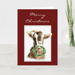 Graciosa Feliz Navidad de la vieja Goat Nice List