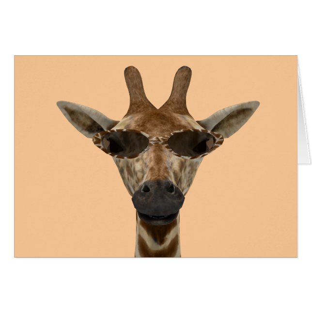Graciosa Giraffe Incognito Con Gafas De Sol De Mod (Anverso (Horizontal))