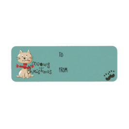 Graciosa hoja de Pegatinas de regalo para Navidade