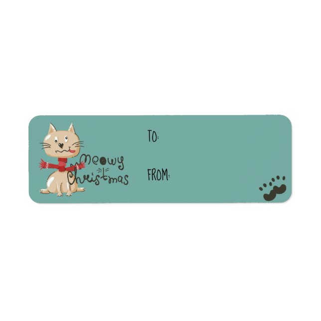 Graciosa hoja de Pegatinas de regalo para Navidade (Frente)