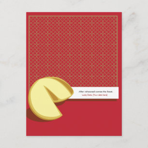 Graciosa invitación a ensayo de galleta china de f