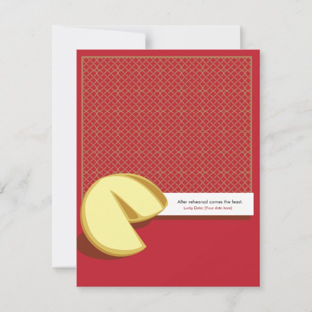 Graciosa invitación a ensayo de galletas de la for (Anverso)