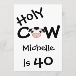 Graciosa invitación a fiesta de cumpleaños 40 de H
