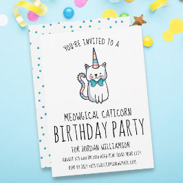 Graciosa invitación a la fiesta de cumpleaños de u