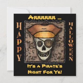 Graciosa invitación a la fiesta de Halloween del P