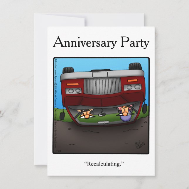 Graciosa invitación a la fiesta del 50 aniversario (Anverso)