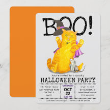 Graciosa invitación a la fiesta del gato y el rató