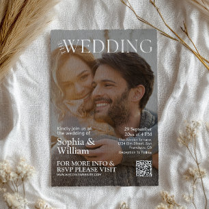 Graciosa invitación a matrimonio de la revista QR 