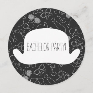 Graciosa invitación a un partido de Bachelor Hipst