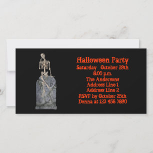 Graciosa invitación de Halloween a la Tombstone Sk