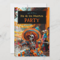💀 Graciosa Invitación del Día de Muertos