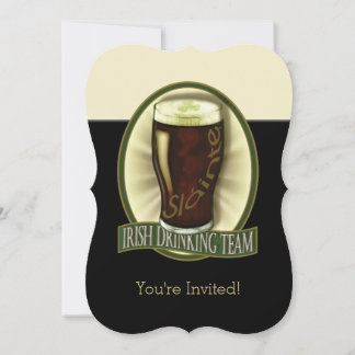 Graciosa invitación personalizada irlandesa Stout