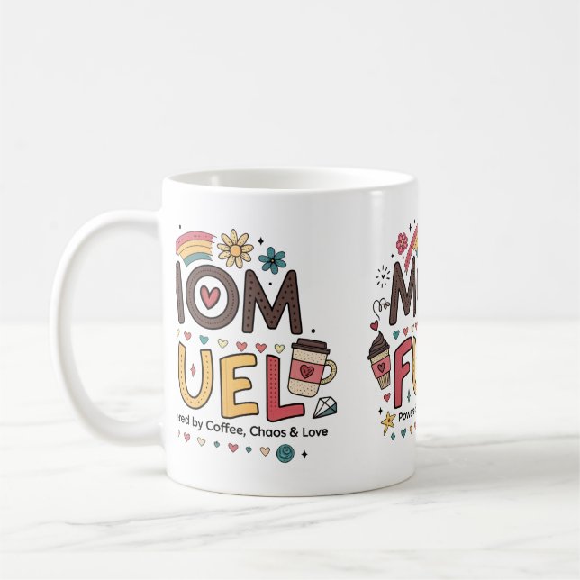 Graciosa Mamá Mug - Copa de café "Mamá Combustible (Izquierda)