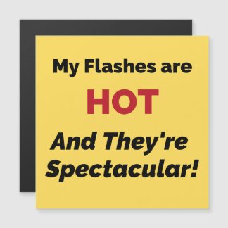 Graciosa Menopause Hot Flash Magnet Card