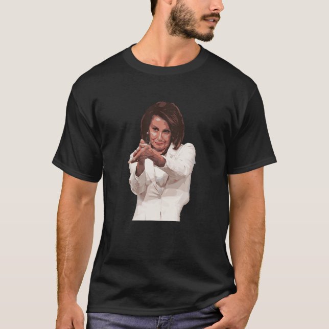 Graciosa Nancy Pelosi Aplaude la camiseta contra T (Anverso)