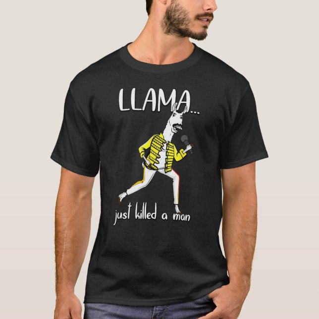 Graciosa parodia de camiseta de Llama acaba de mat (Anverso)