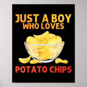 Graciosa Patata Chips Arte Para Hombres Niños Bols