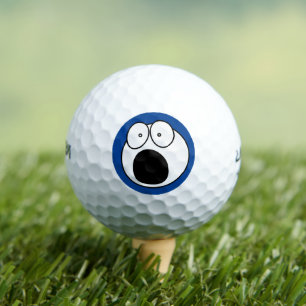 Graciosa pelota de golf: Aterrorizado rostro humor