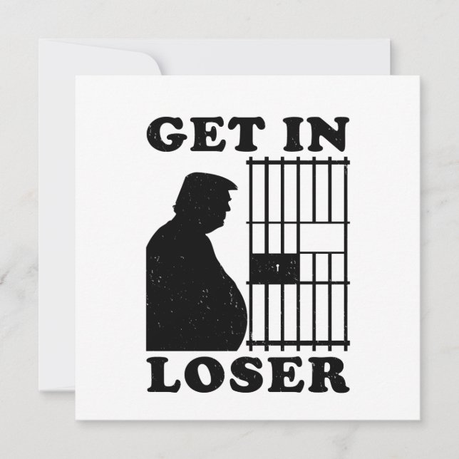 Graciosa pérdida de invitación Trump con tarjeta p (Anverso)