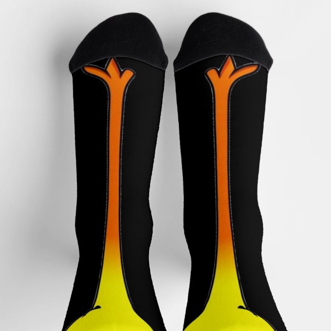 Graciosa pierna de pollo Calcetines Animal (Arriba)