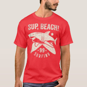 Graciosa playa verano camiseta de tiburón Whats Su