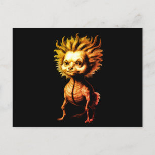 Graciosa postal animal de fantasía