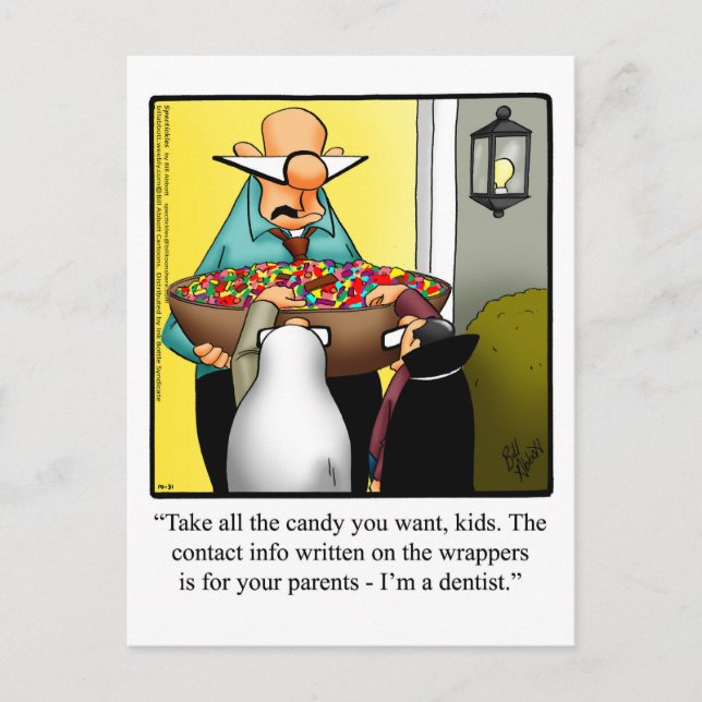 Graciosa postal de Halloween (Anverso)