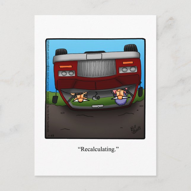 Graciosa postal de viaje por carretera (Anverso)